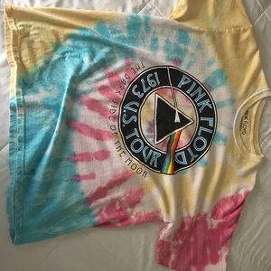 Pink Floyd tie die shirt
